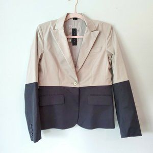 NWT THEORY tan black Gabe colorblock blazer
